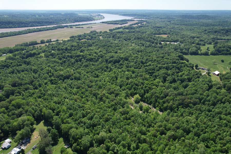 Overhead view facing SW